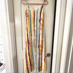 Lulus Rainbow Maxi Dress size Small